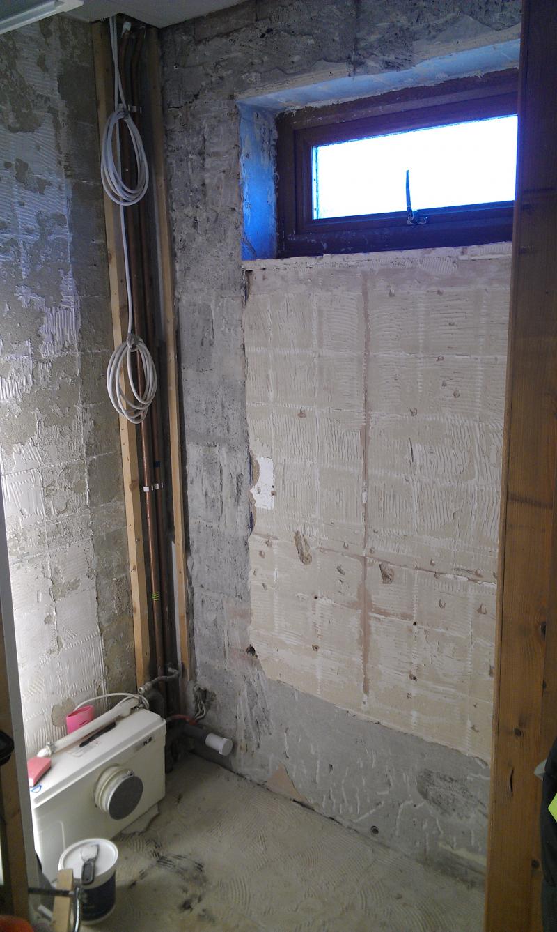 bonding coat on wall fell off 2