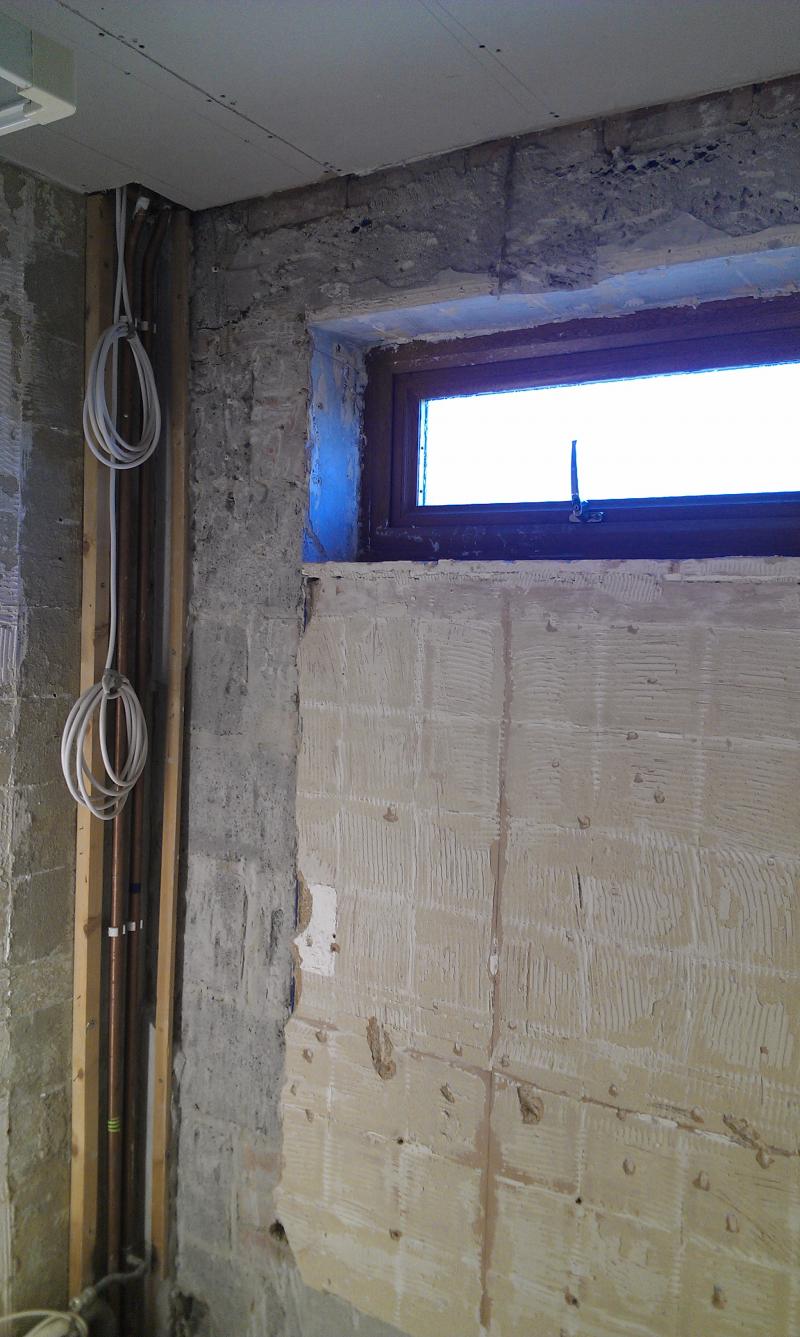 bonding coat on wall fell off