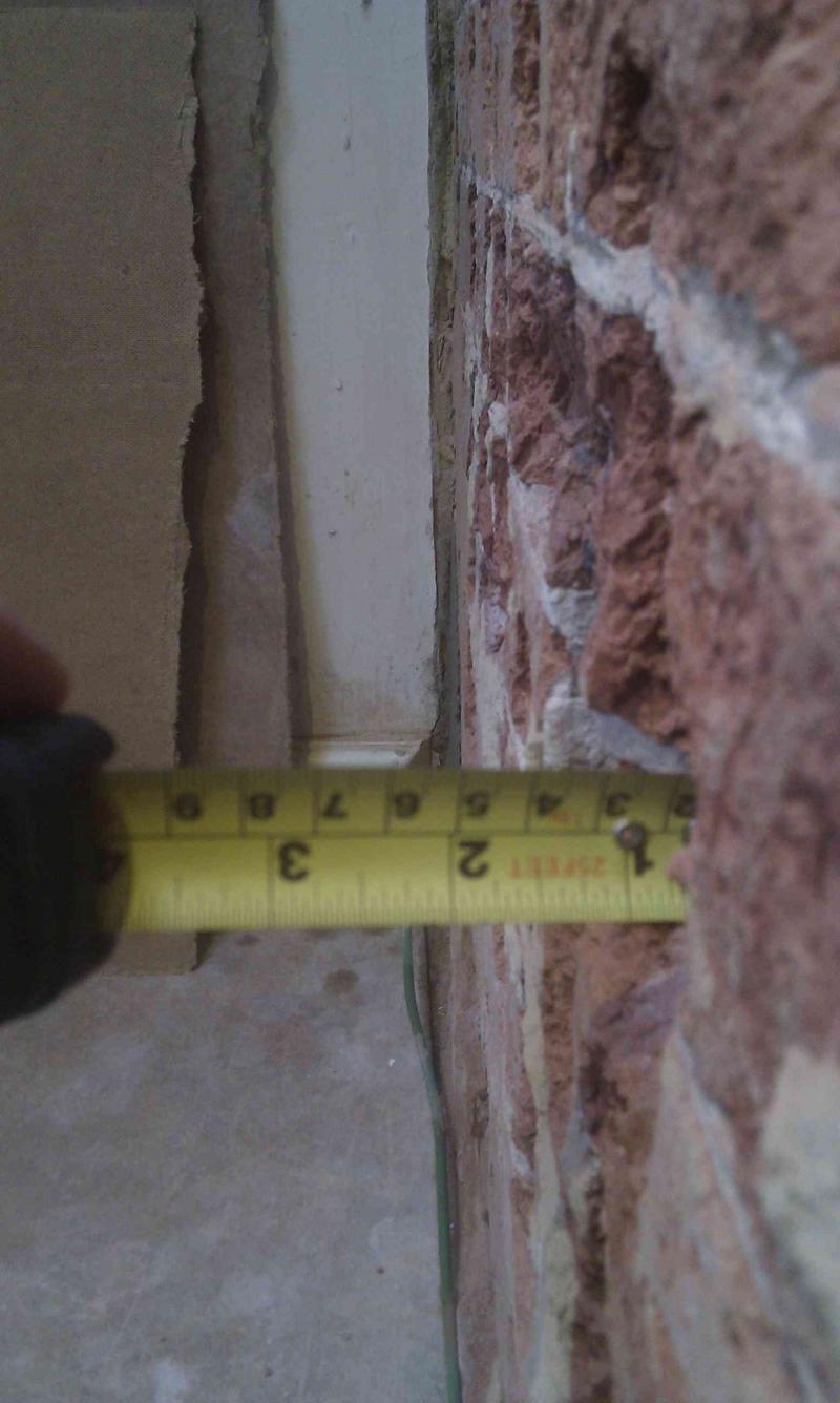 bricks after plaster removal