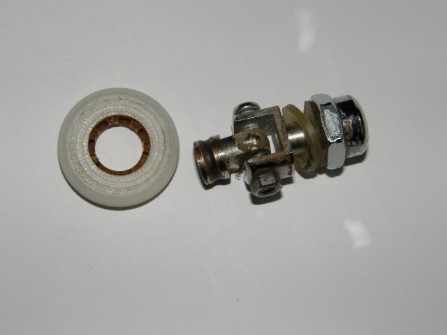 Broken door roller