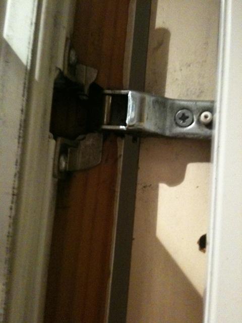 Broken fridge hinge