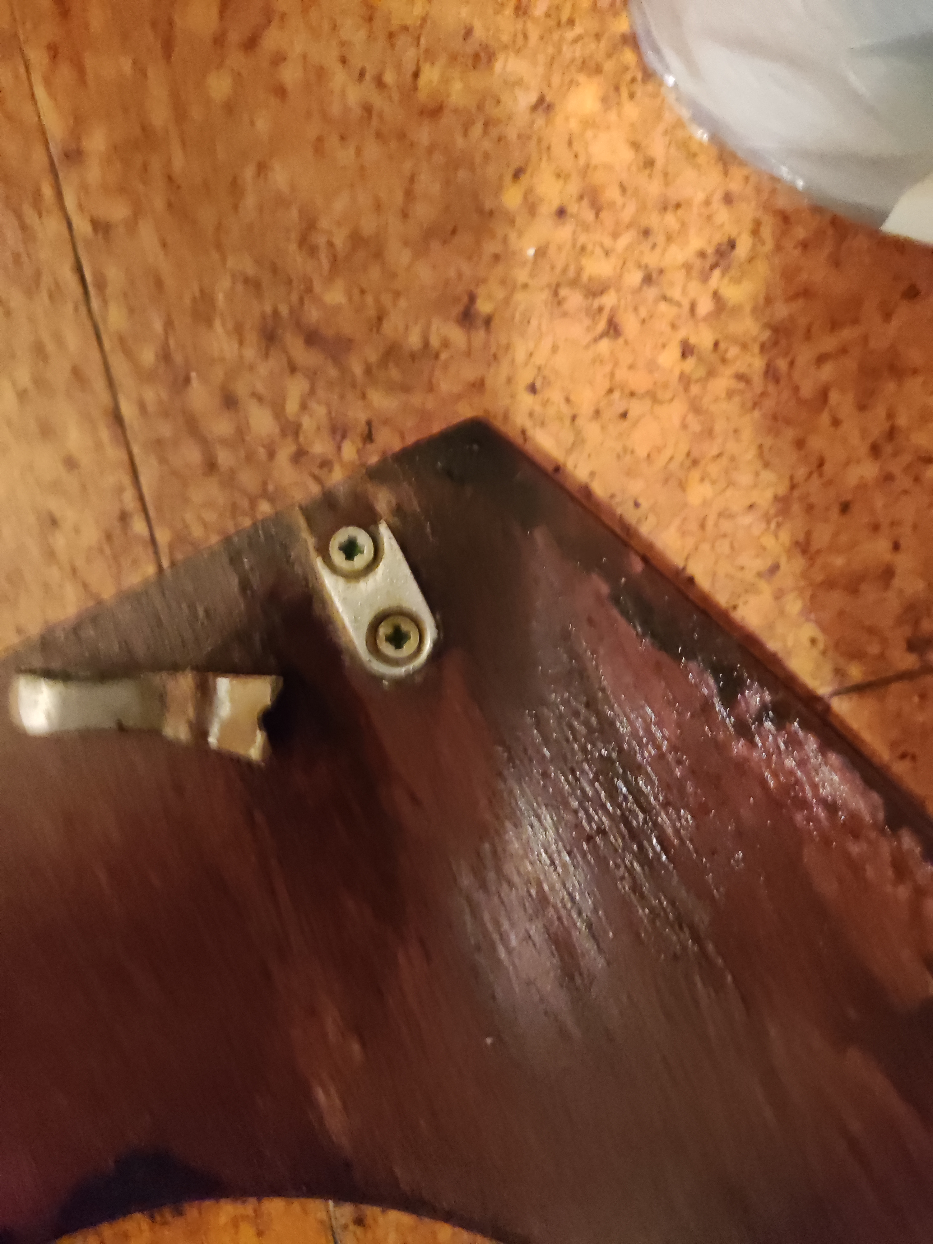 Broken part on toilet seat