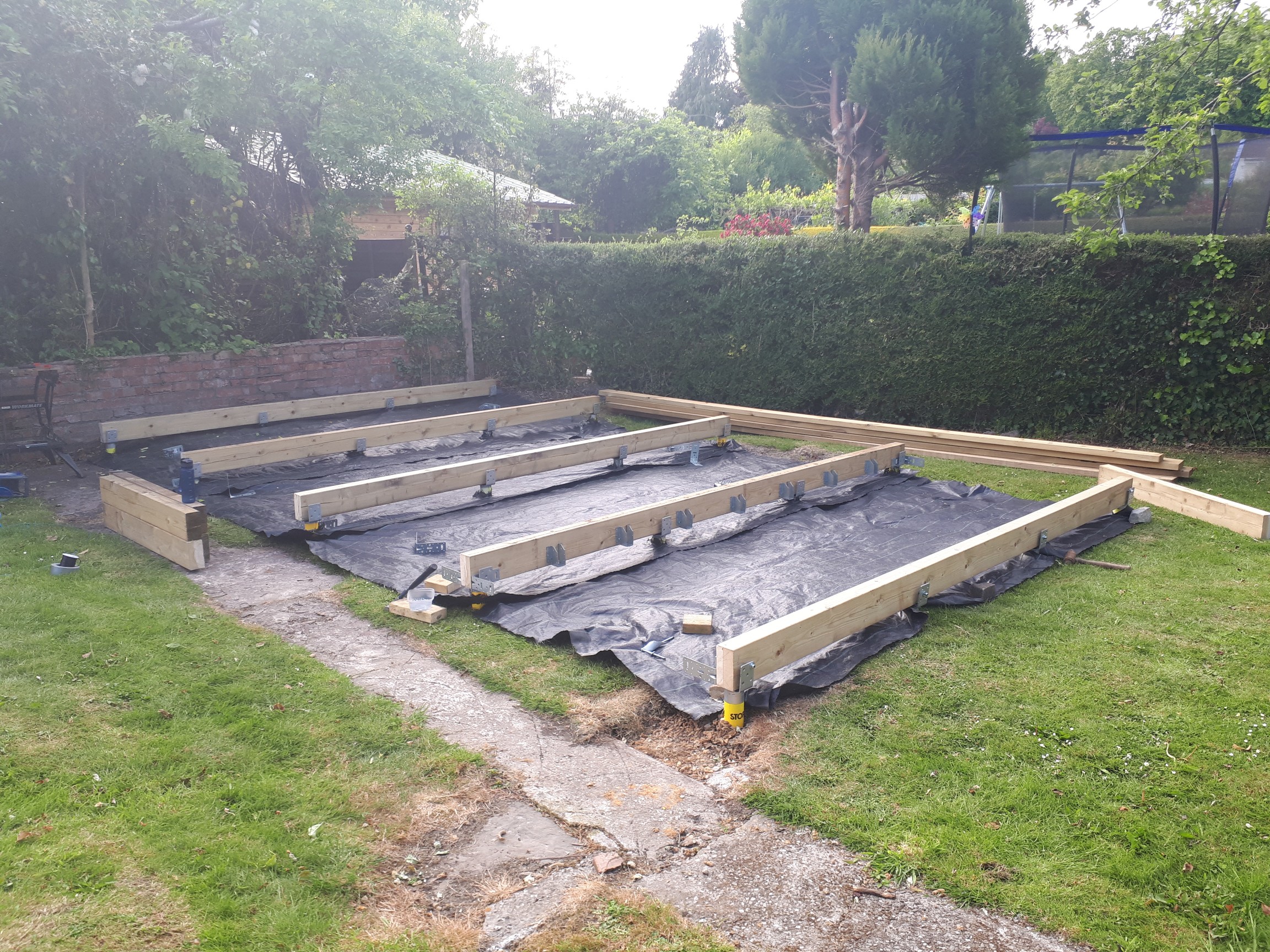 building the floor frame