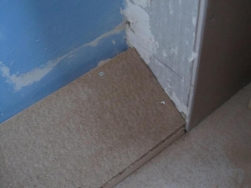 Built up run off for shower recess