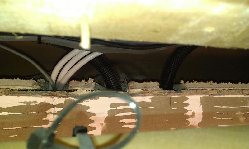 Cables to Shower room Isolators