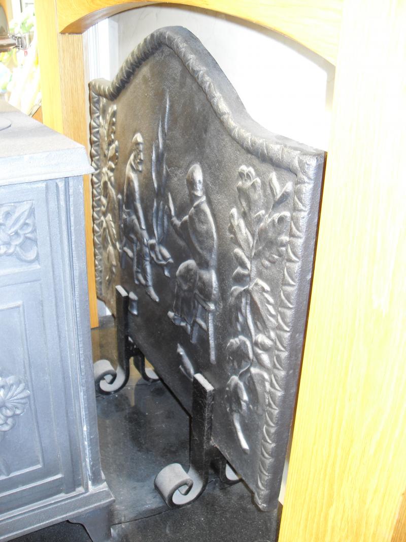 Cast iron fireback