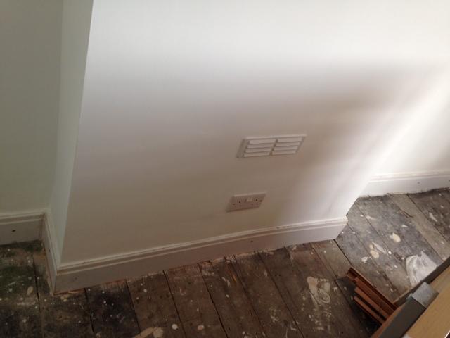 chimney breast in bedroom