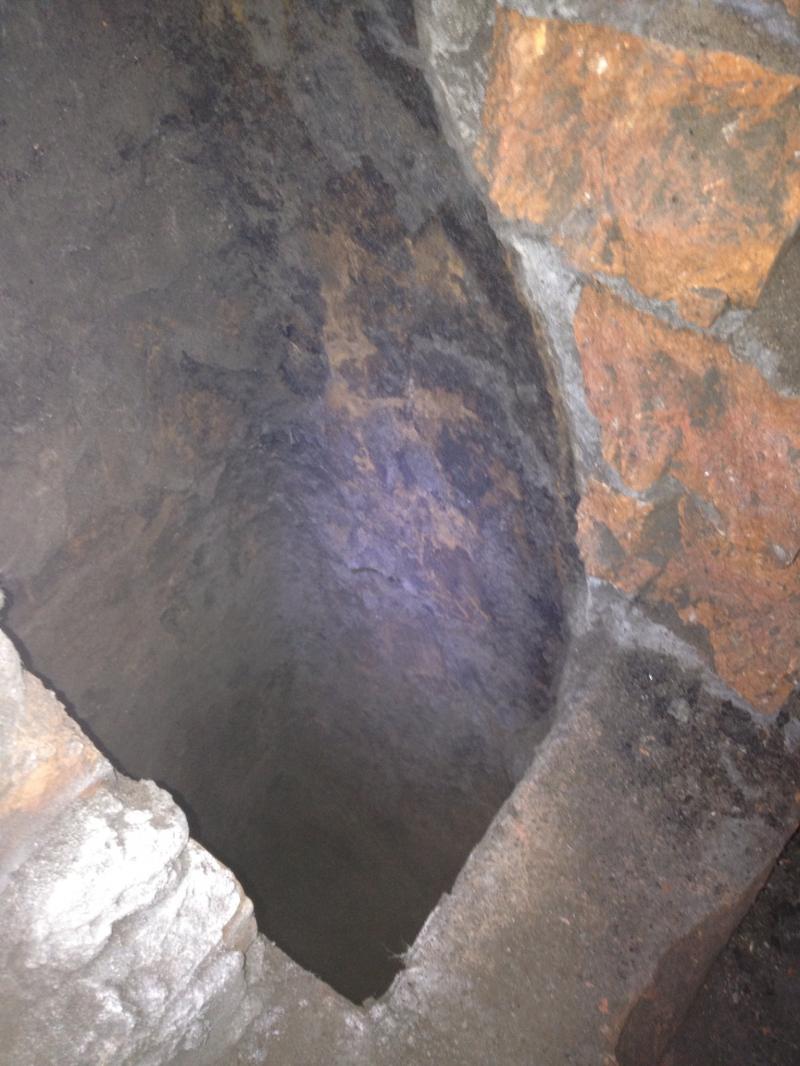 Chimney in attic