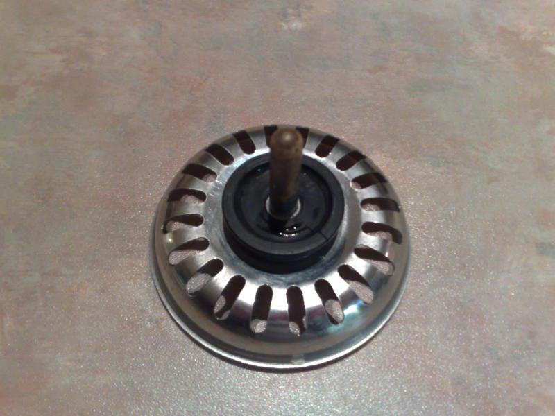 Chrome basket strainer plug