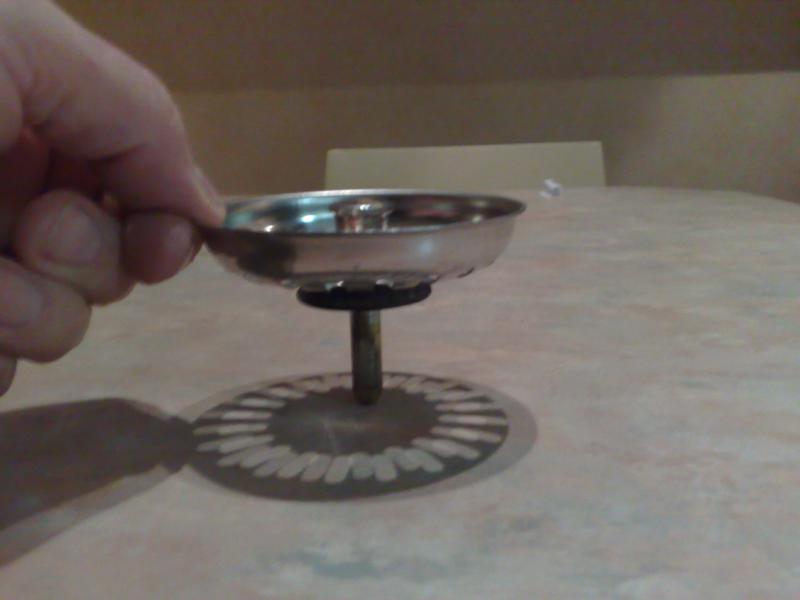 chrome basket strainer plug