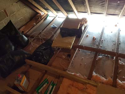 clearing insulation
