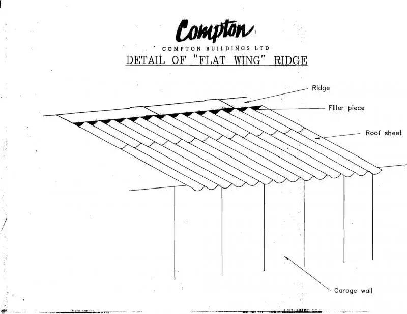 Compton Garage roof illustration