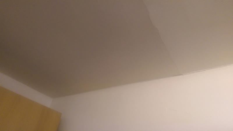 corner of kitchen ceiling