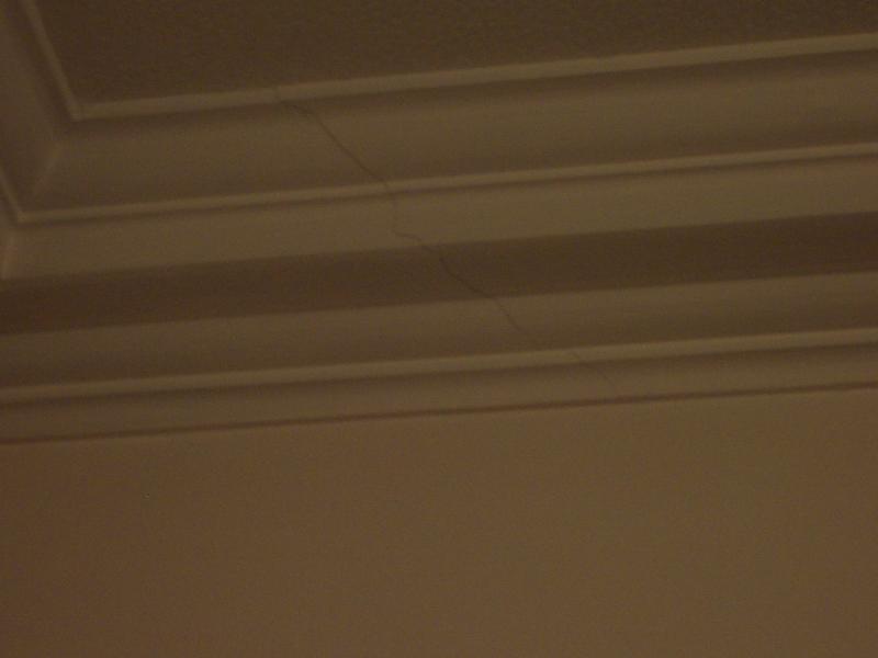 Cornice cracked