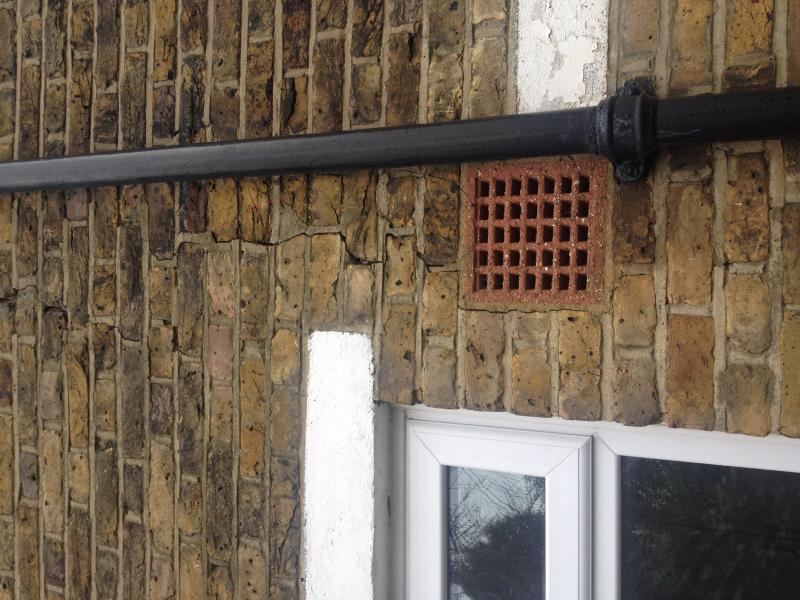 Crack in outside wall