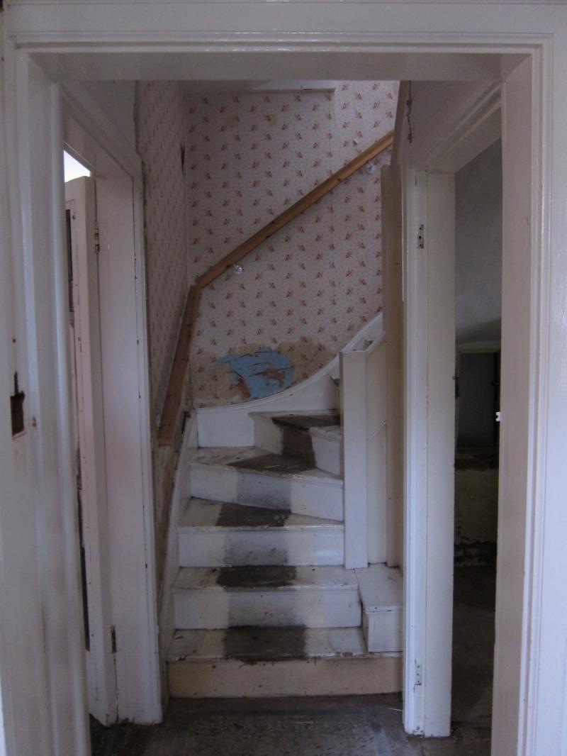 Damp on stairs before