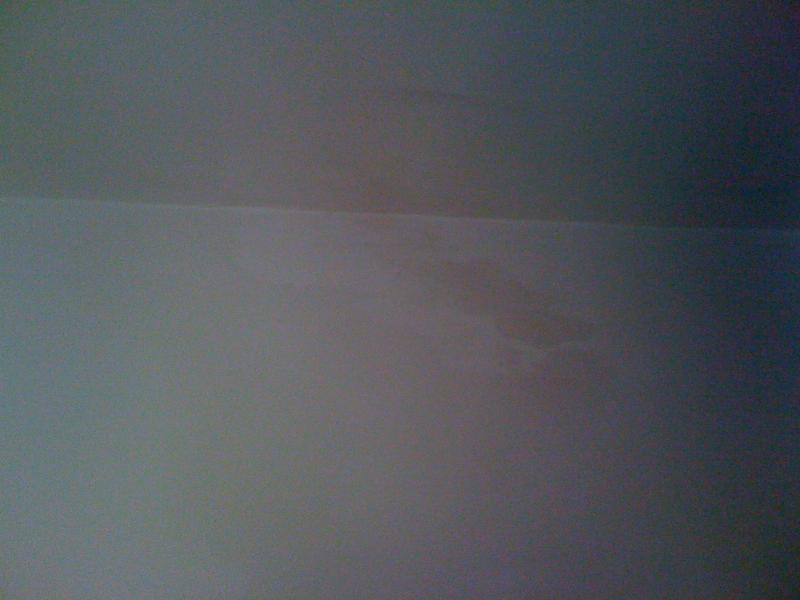 damp patch in corner of party wall