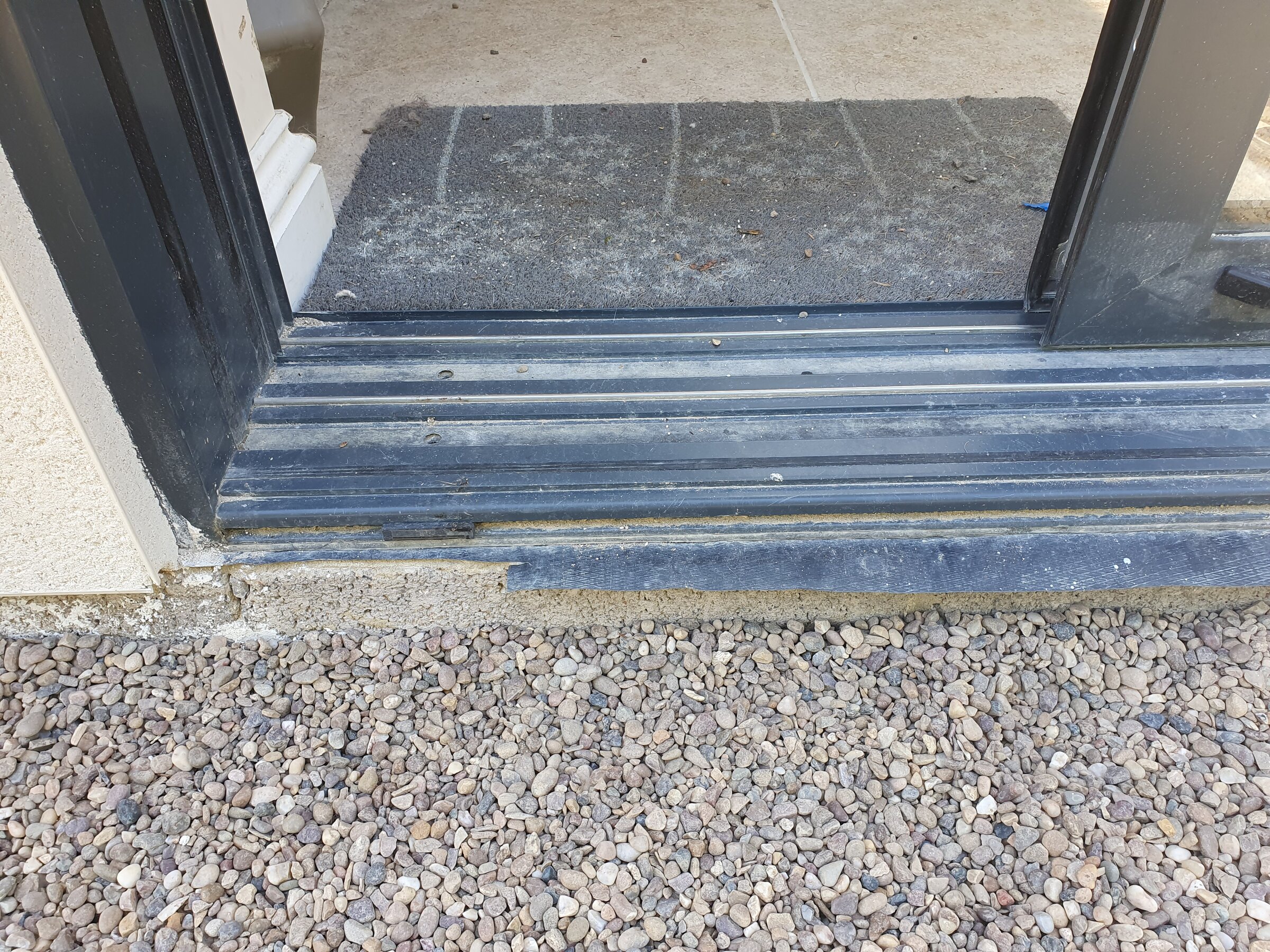 Help with flush sliding door threshold that is not flush DIYnot Forums