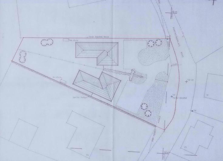 Drawing of Pentregwenlais Road