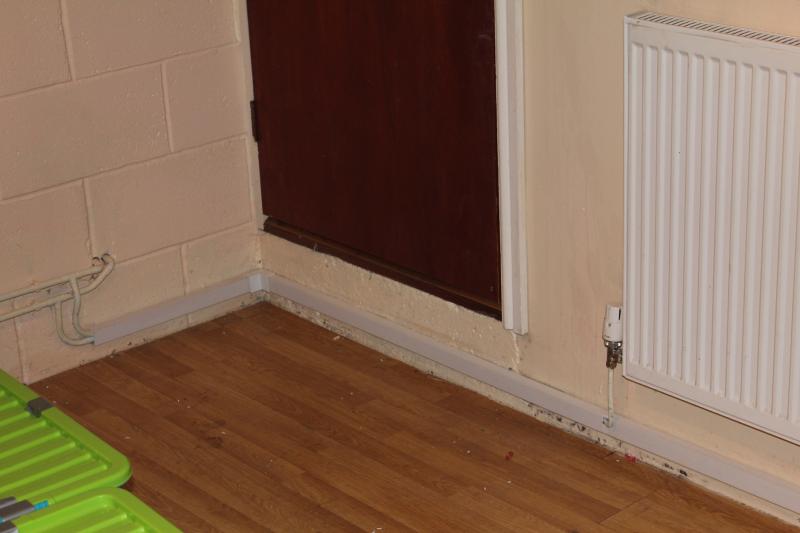 entrance door to basement