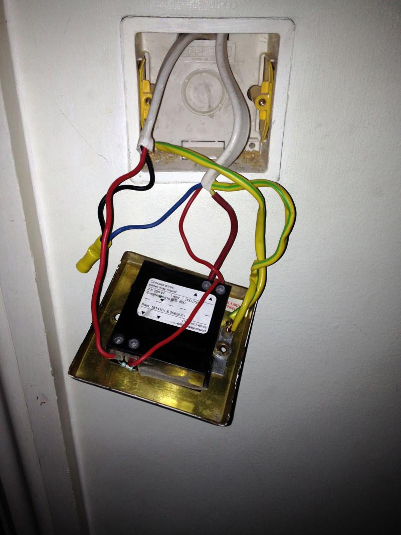 Existing double dimmer wiring