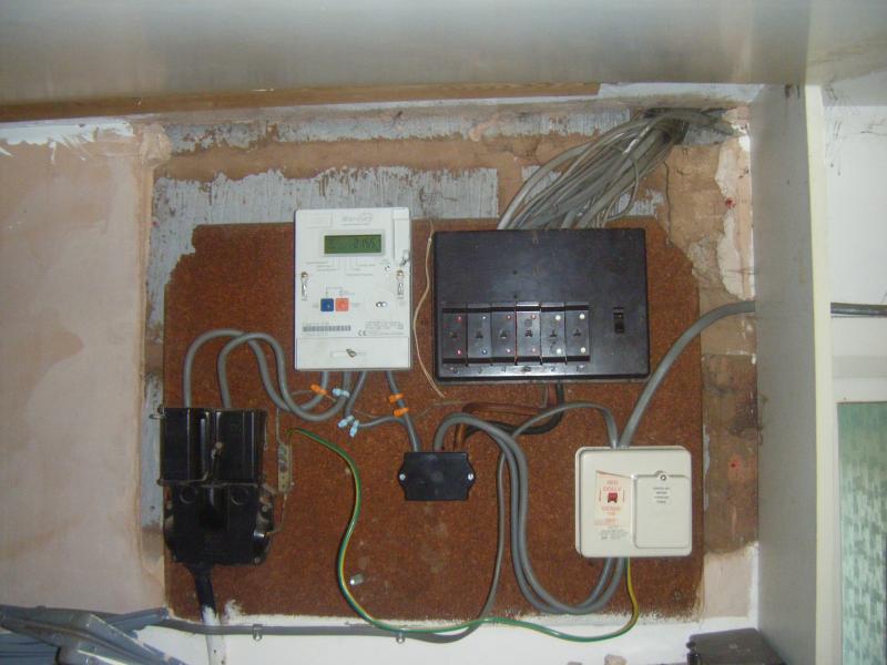 existing supply and consumer unit