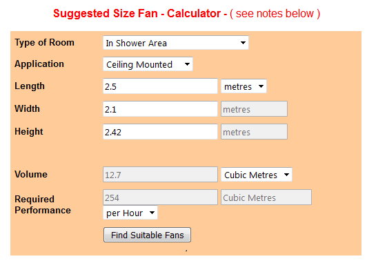 Fan Calc