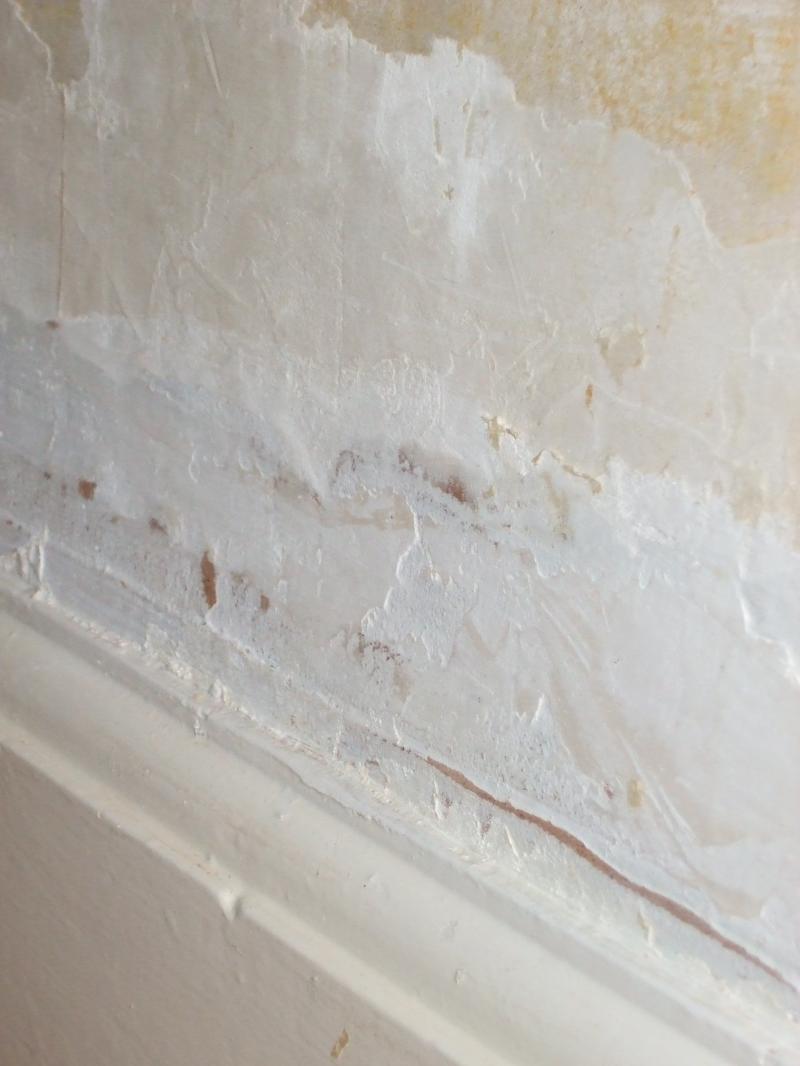 Filled over area with plate under