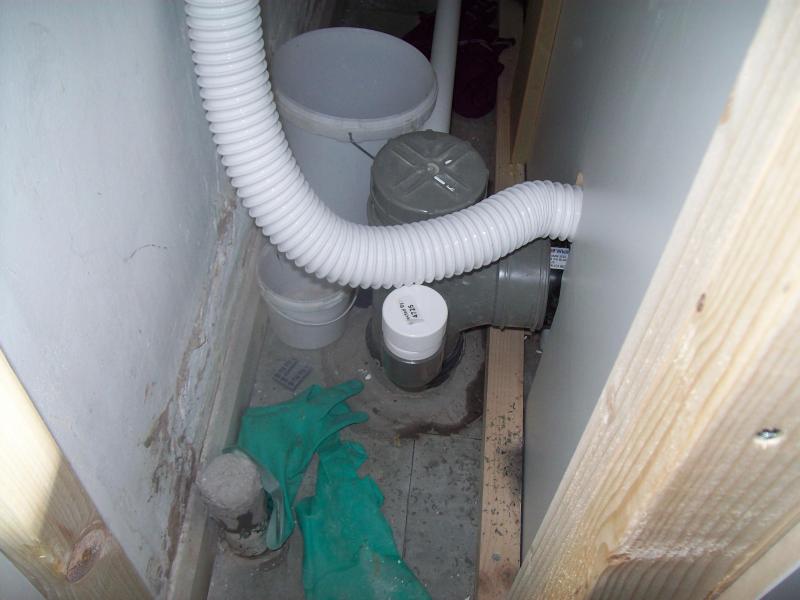 Finished loo connection