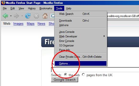 Firefox Cookies - Step 1