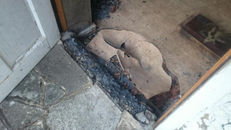 Floor collapsed