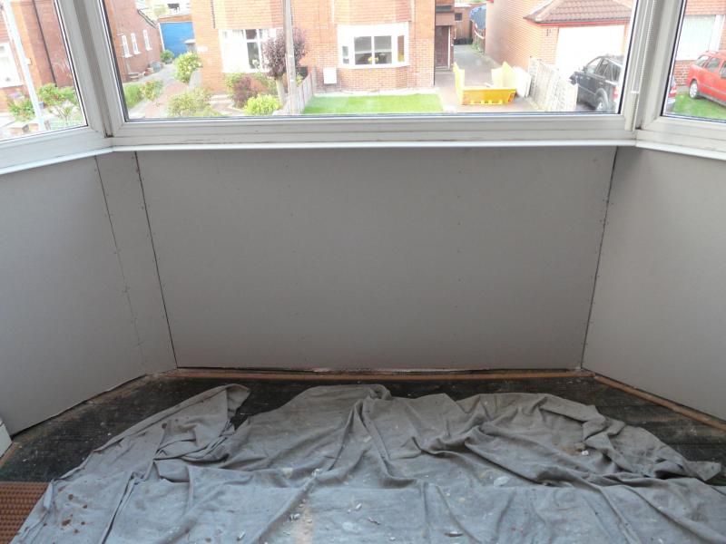 Foil backed plaster board & TAPED