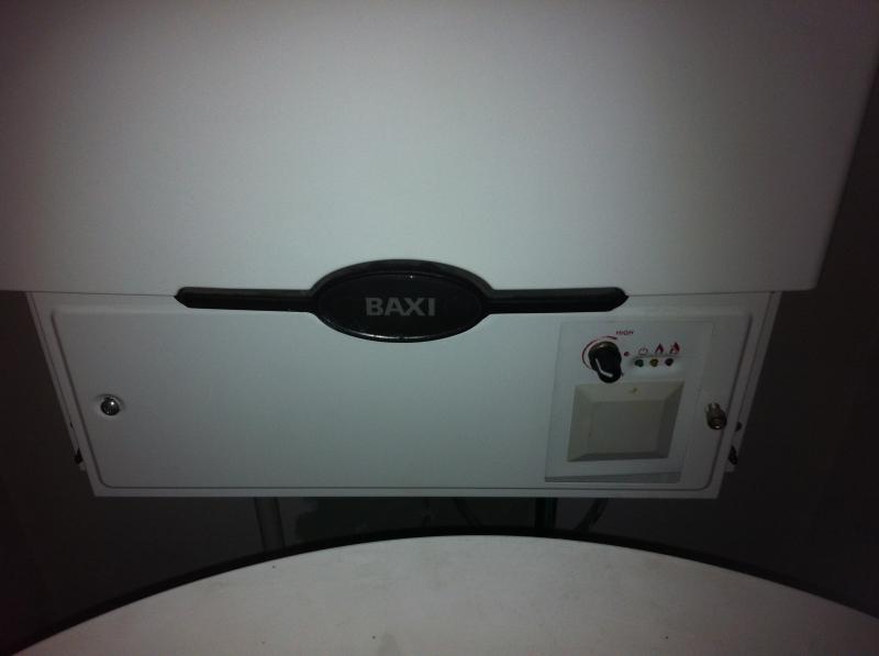 Front of Baxi boiler