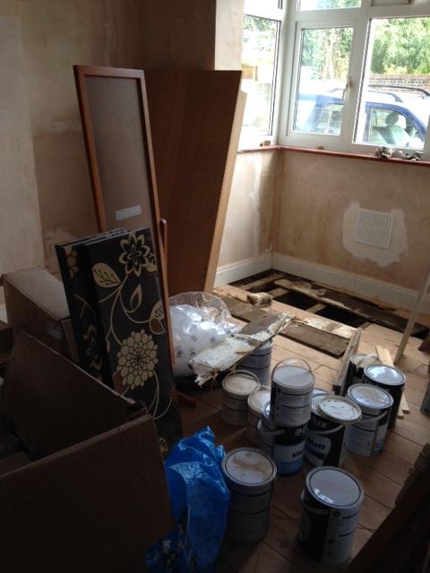 front of reception room