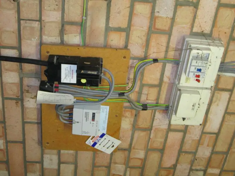fuseboards and elec meter