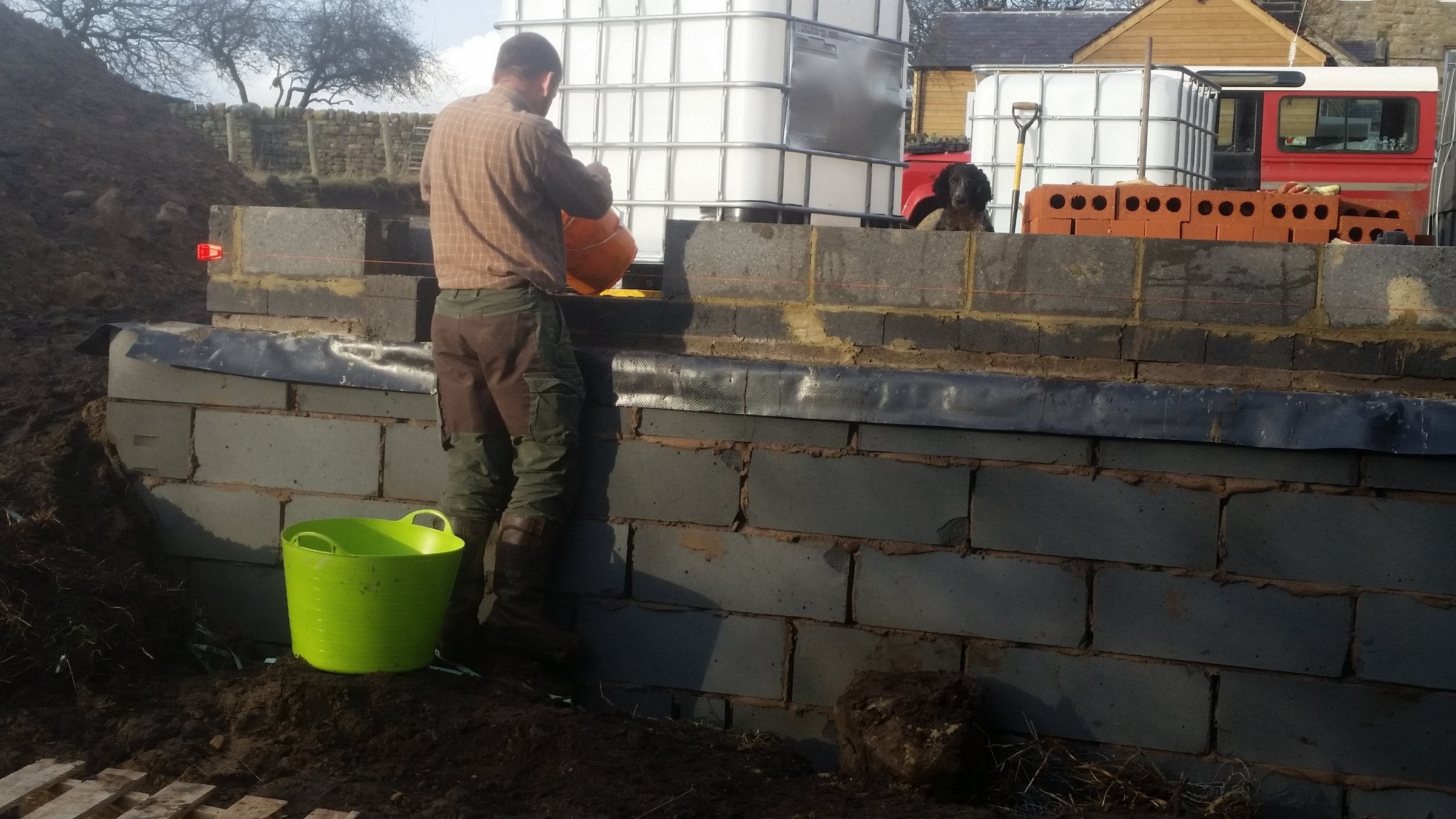 Garage. My first blockwork.