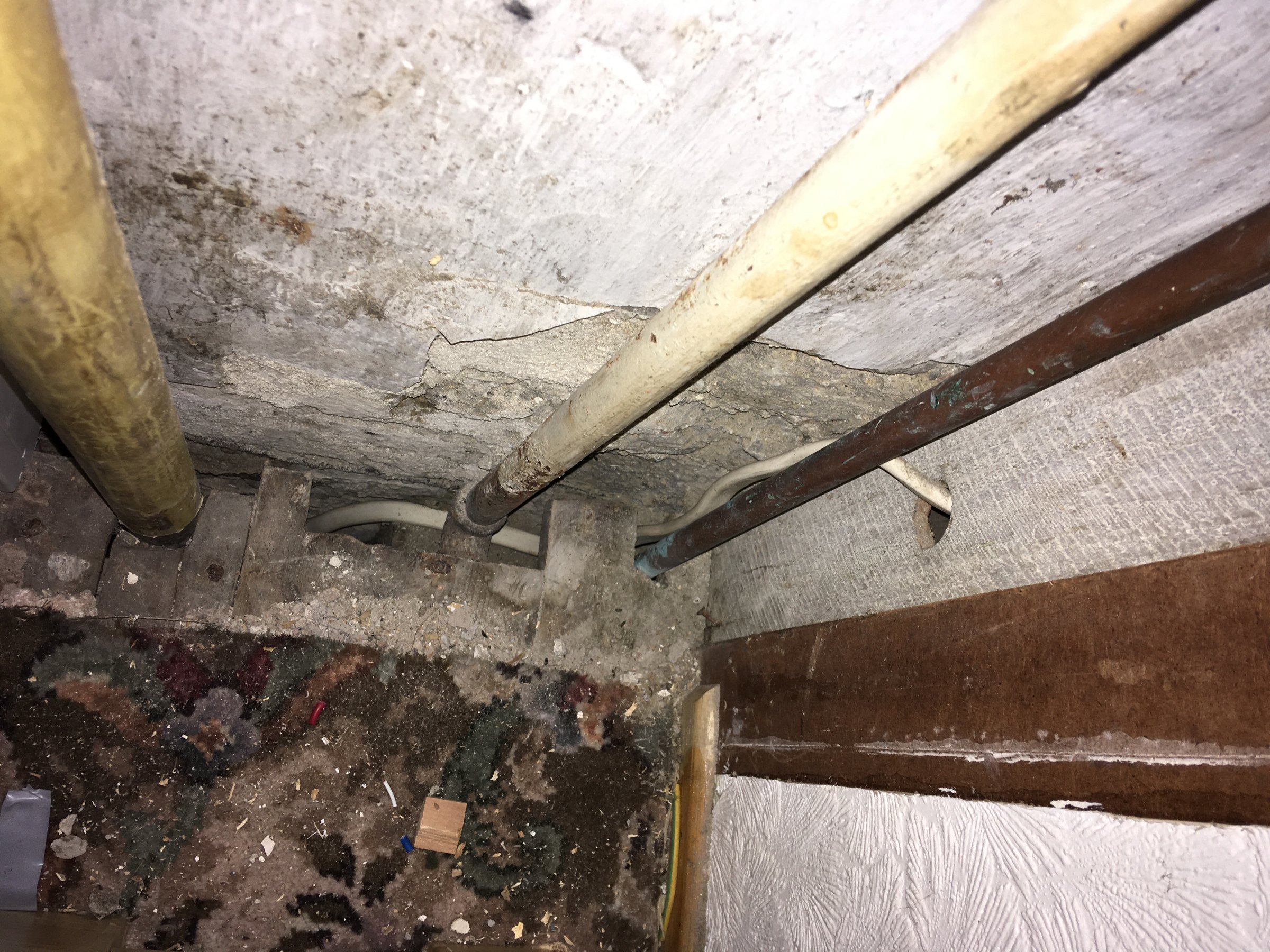 gas and electrical cable in