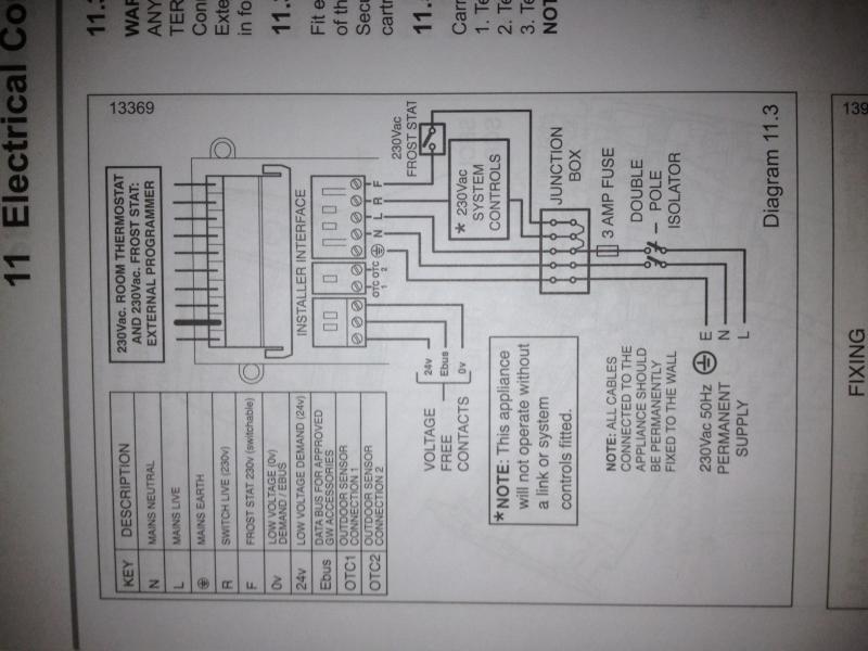 Glow-Worm Flexicom 24CX wiring 230V