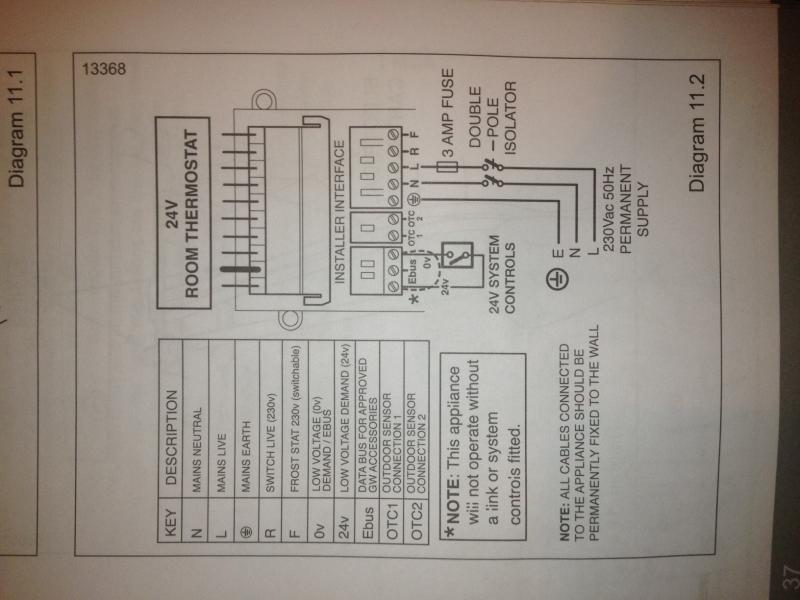 Glow-Worm Flexicom 24CX wiring 24V