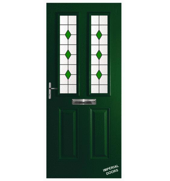 Green Kensington Composite Door (Diamond)