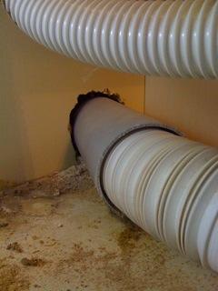 Grey soil pipe
