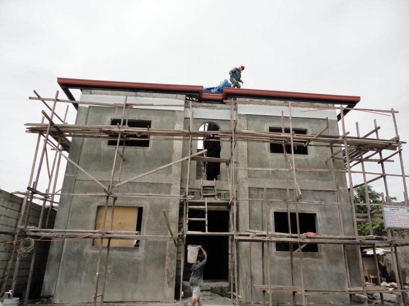 Gutter going on the house