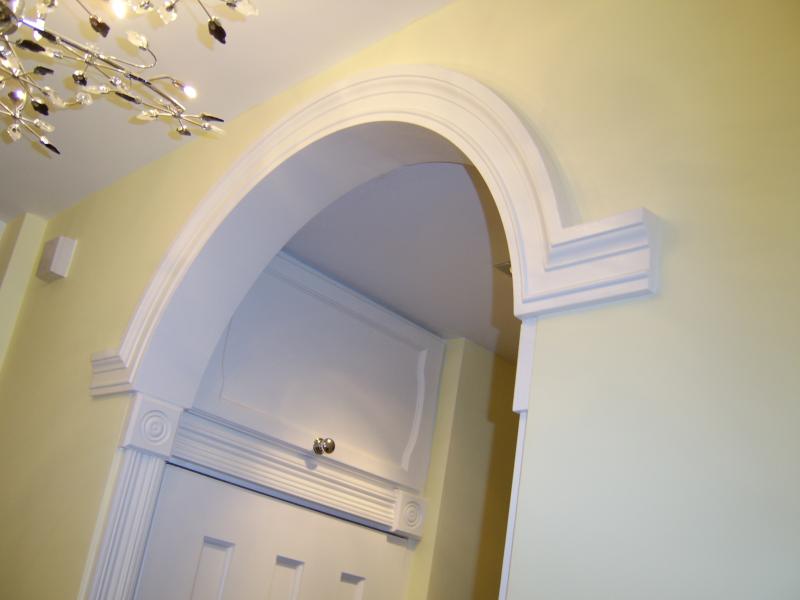Hall plaster moulding