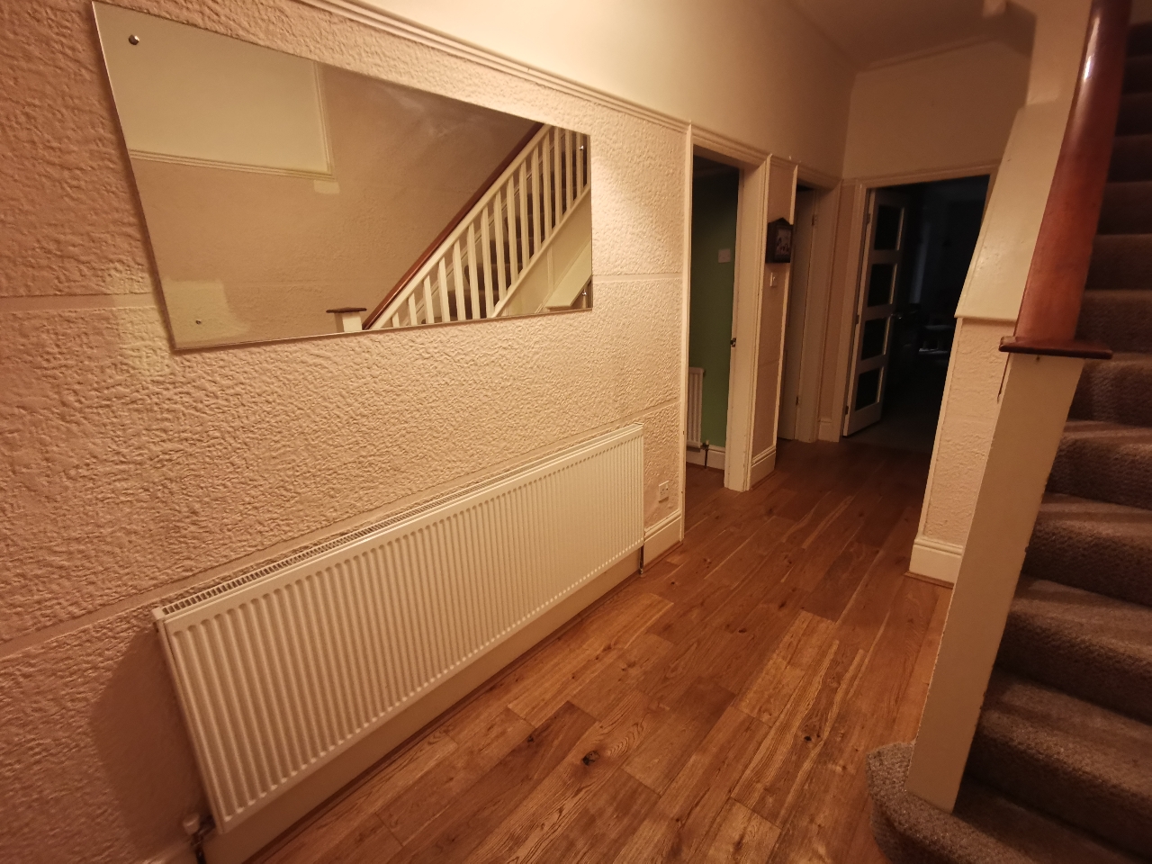 Hall towards kitchen and living rooms