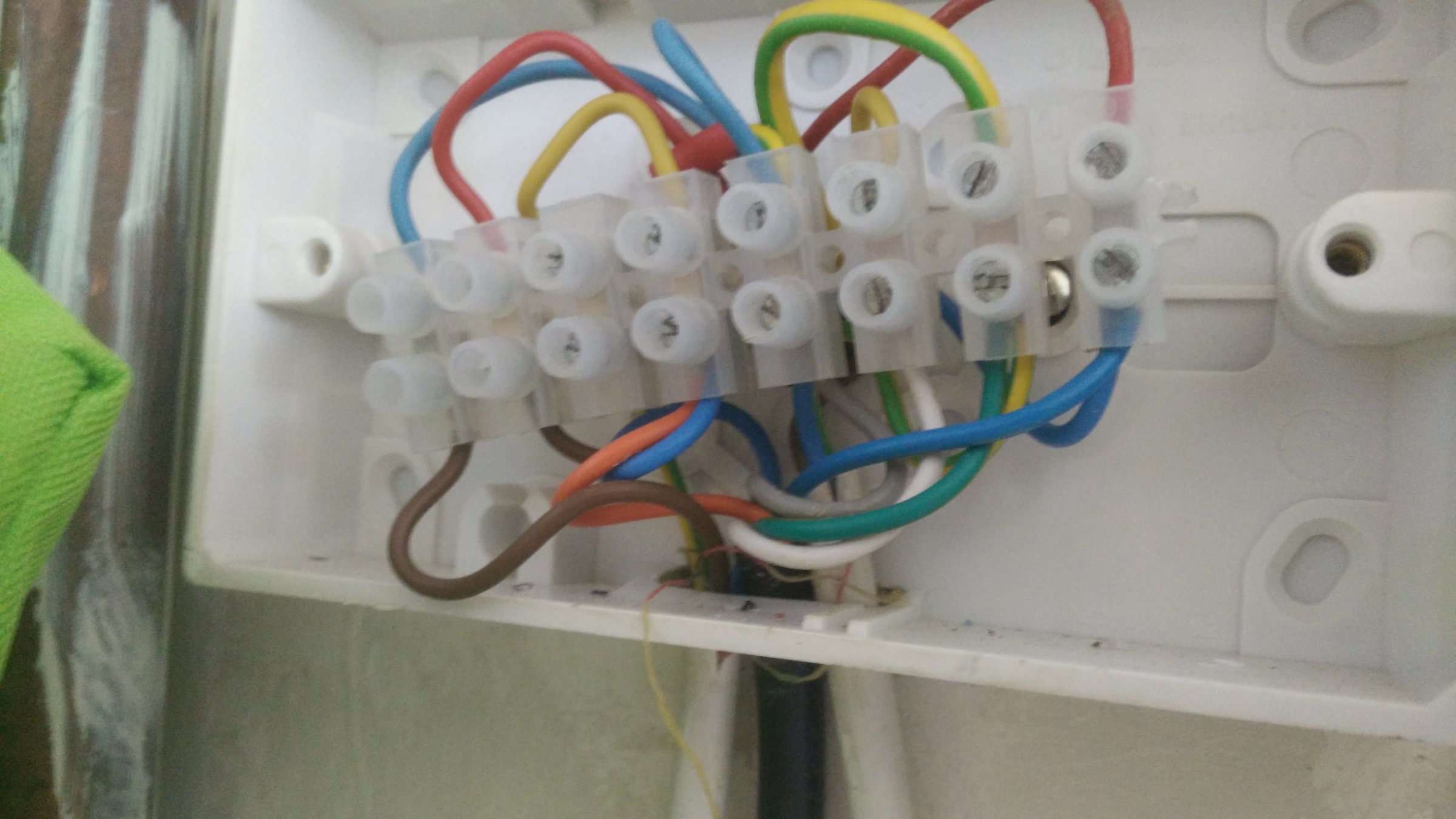 Heating wiring  control box