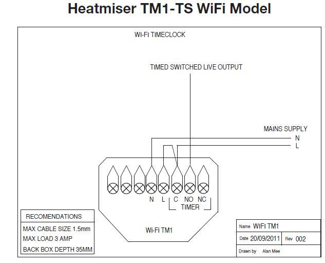 Heatmiser TM1-TS-WIFI