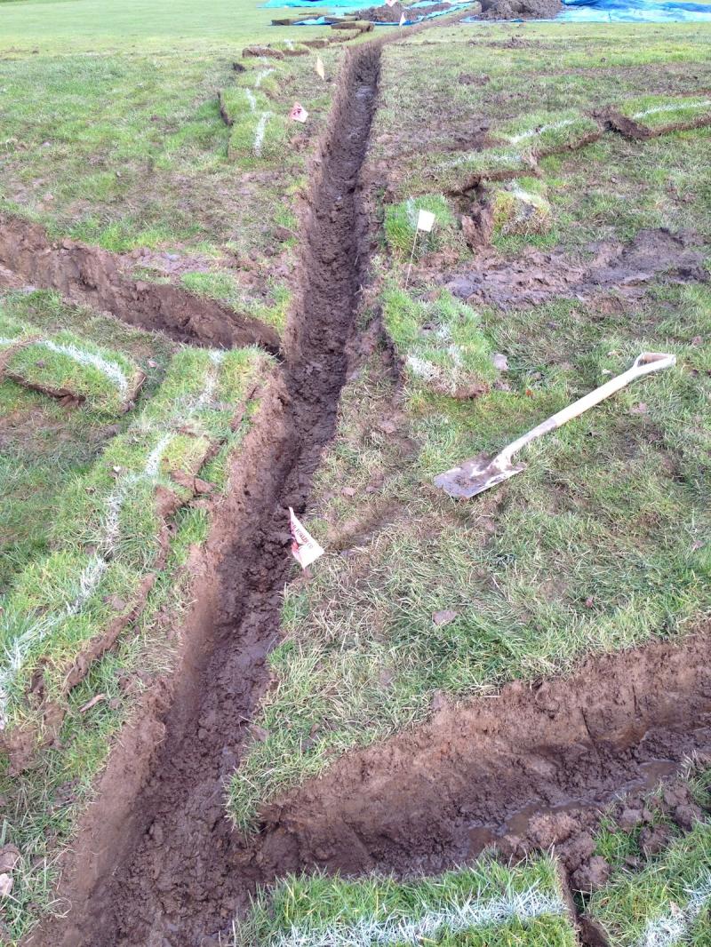 Herringbone drainage