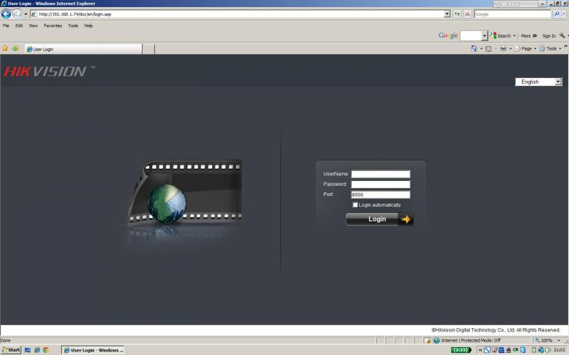 Hikvision Login