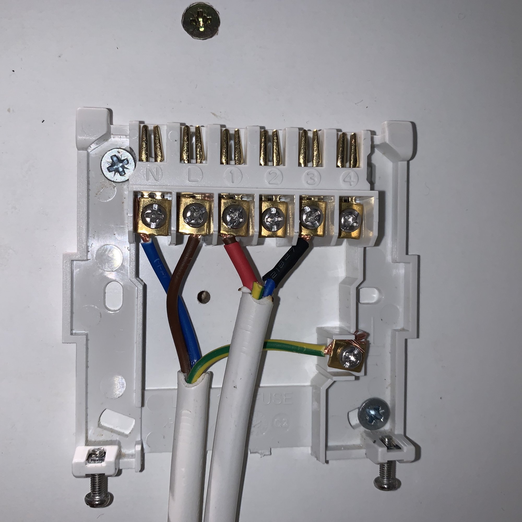 Hive Receiver wiring from Ideal Logic+ Combi boiler
