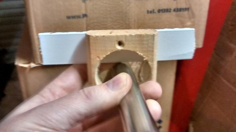 hole around pipework